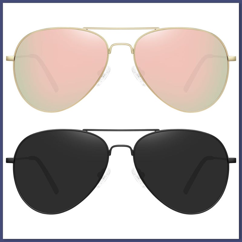 WOWSUN Classic Polarized Aviator Sunglasses for Women Men - Image 5